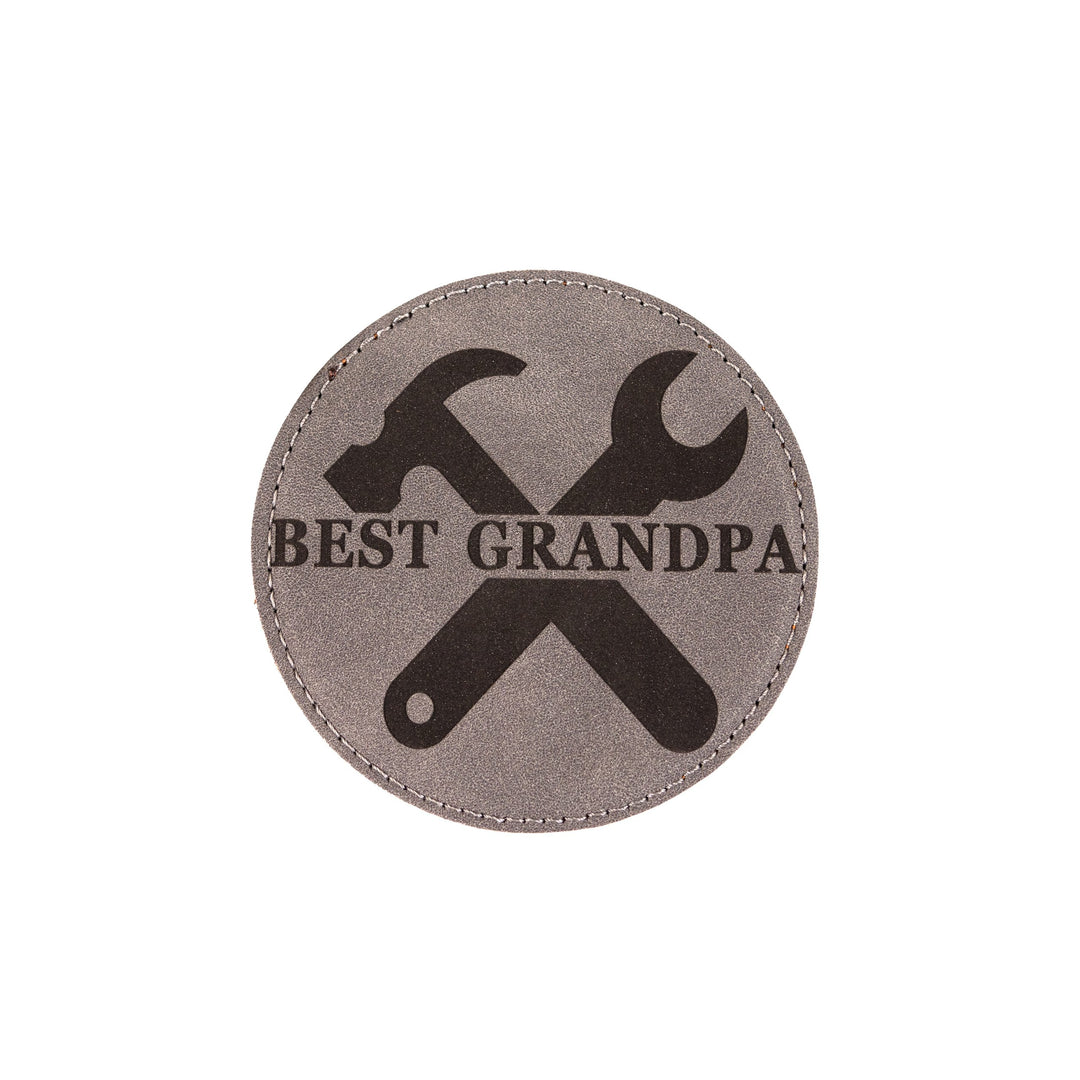 Leather Coaster- Best Grandpa