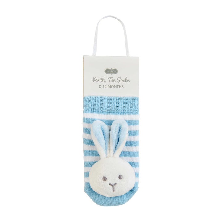Bunny Rattle Toe Socks