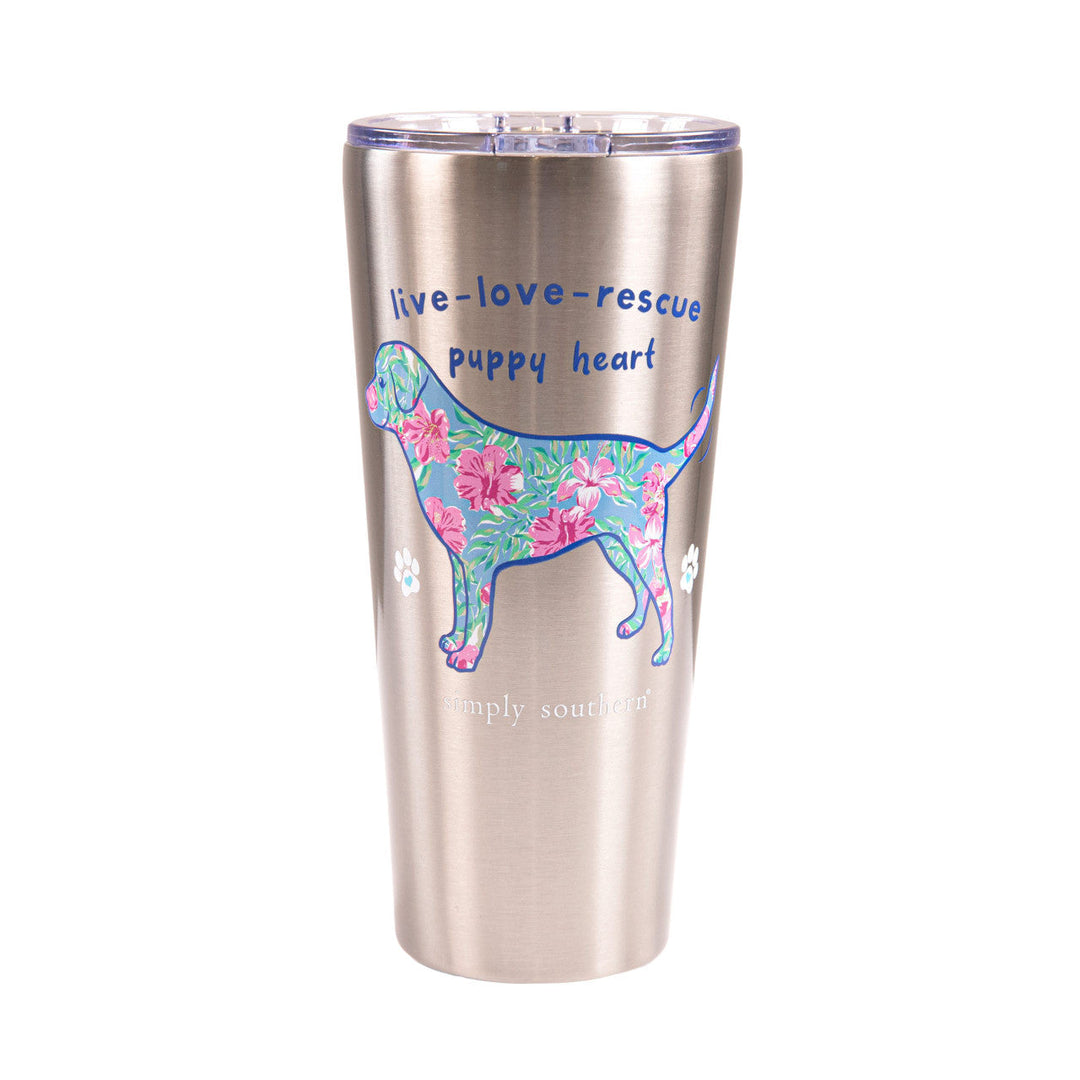 Simply Southern Stainless Steel Tumbler-Puppy Heart
