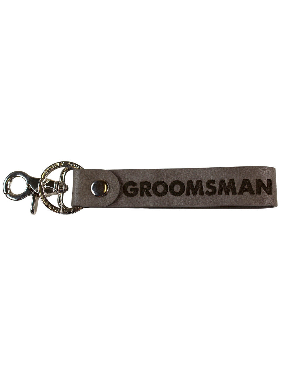 Leather Wrist Keychain - Groomsman