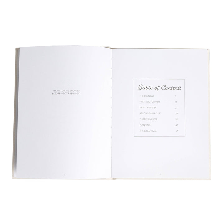 Linen Pregnancy Journal, Baby Shower Gifts, New Mom Gift