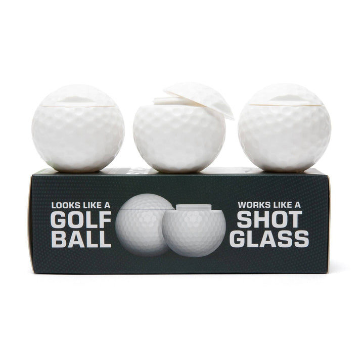 Golf Shots - Golf Ball Shaped Shot Glass - Sleeve of 3