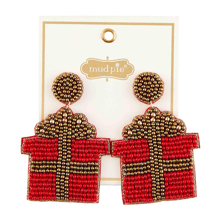 Beaded Holiday Earrings