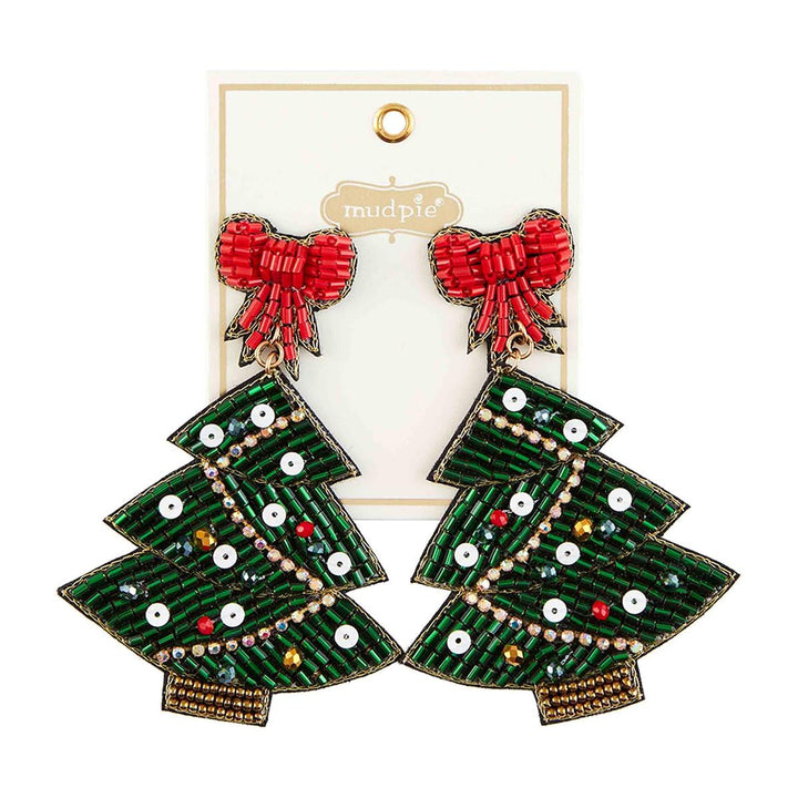 Beaded Holiday Earrings