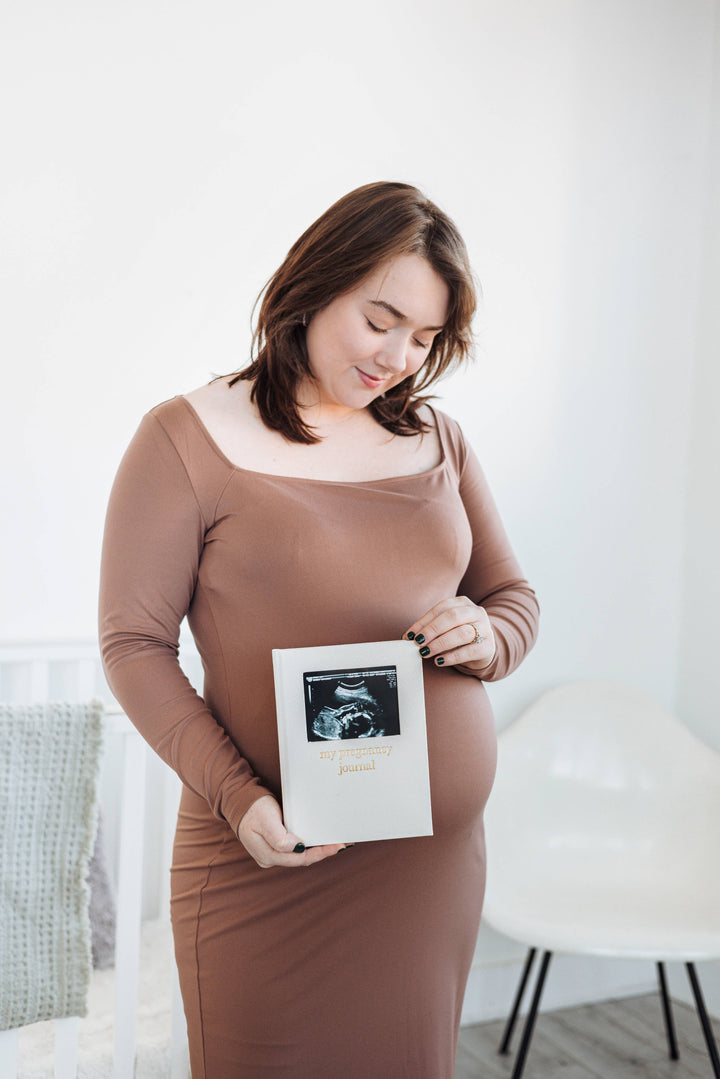 Linen Pregnancy Journal, Baby Shower Gifts, New Mom Gift