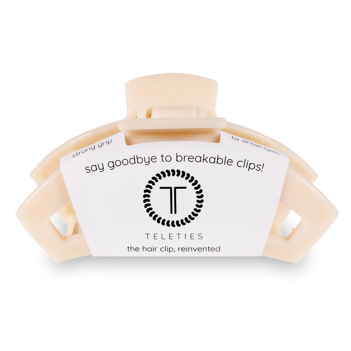 Open Almond Beige Hair Clip