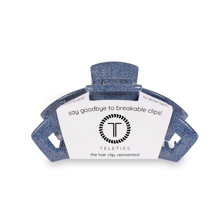 Open Denim Hair Clip