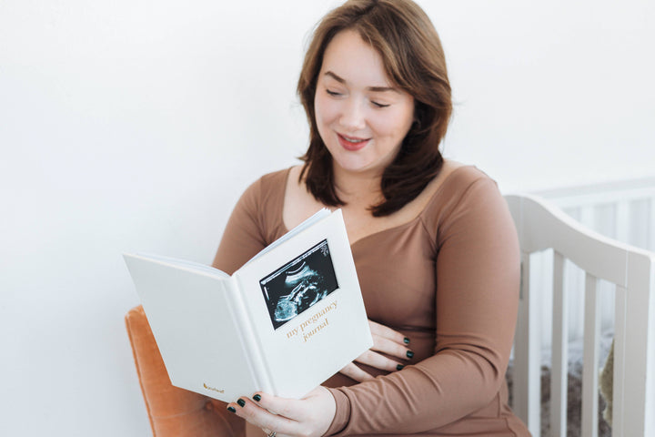 Linen Pregnancy Journal, Baby Shower Gifts, New Mom Gift