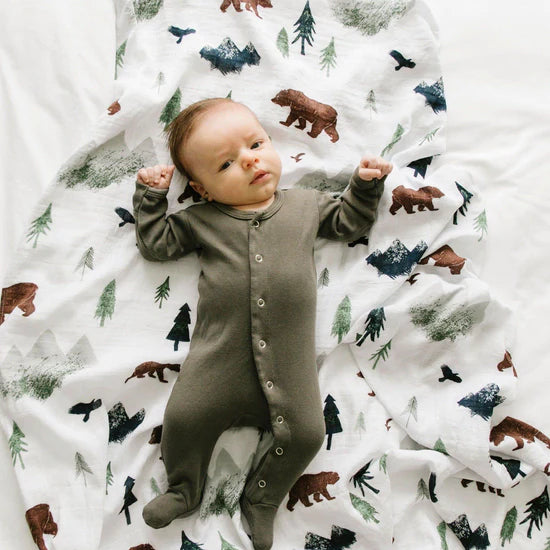 Bamboo Rayon Muslin Swaddle-Yosemite