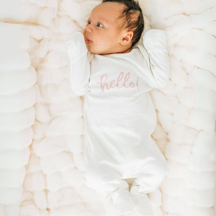 Hello! Footie - Dusty Rose by Luna and Arlo