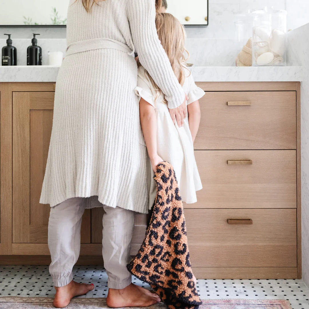 Double Layer Mini Blanket-Classic Leopard