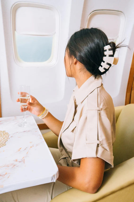 Classic Coconut White Hair Clip