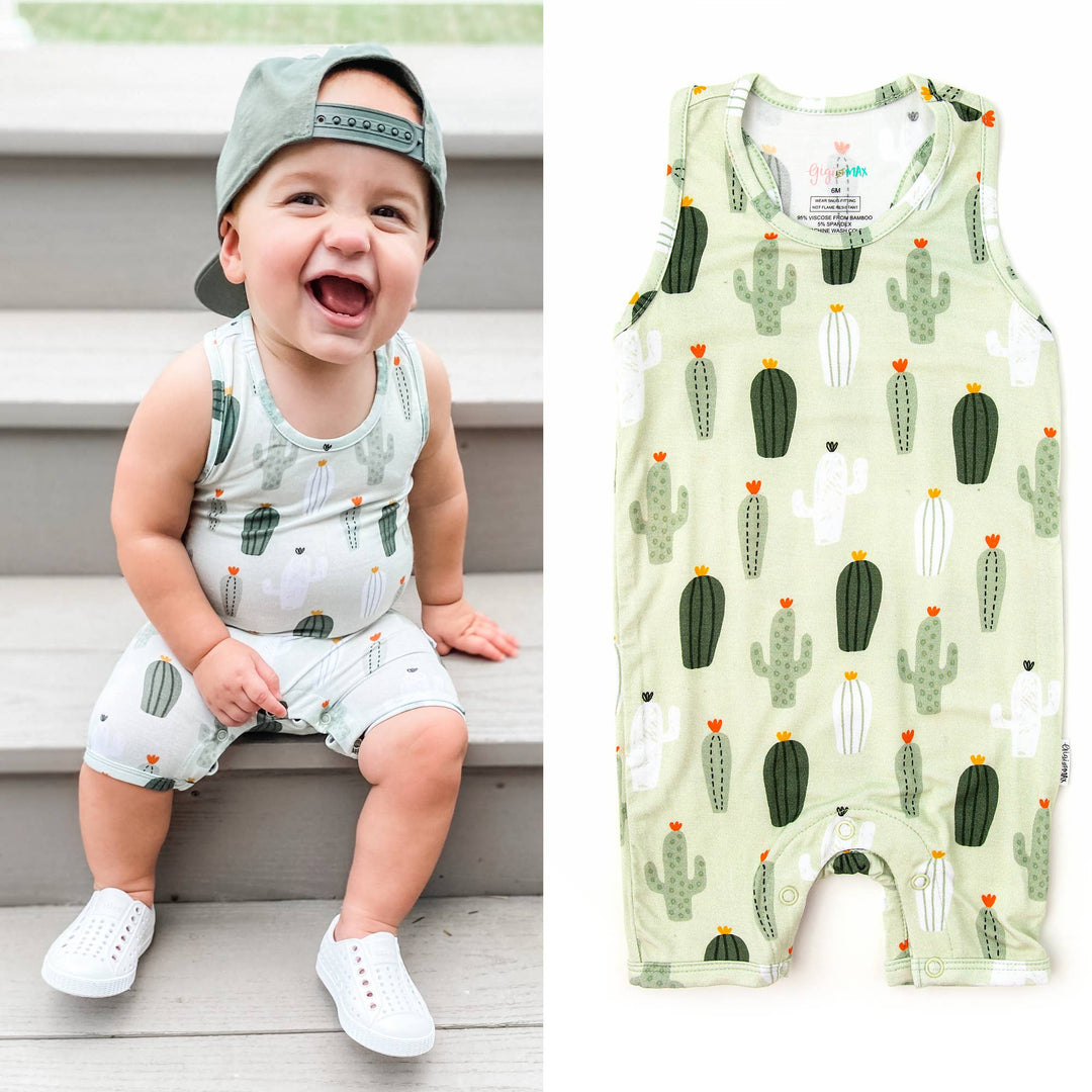 Alex Cactus Tank Romper