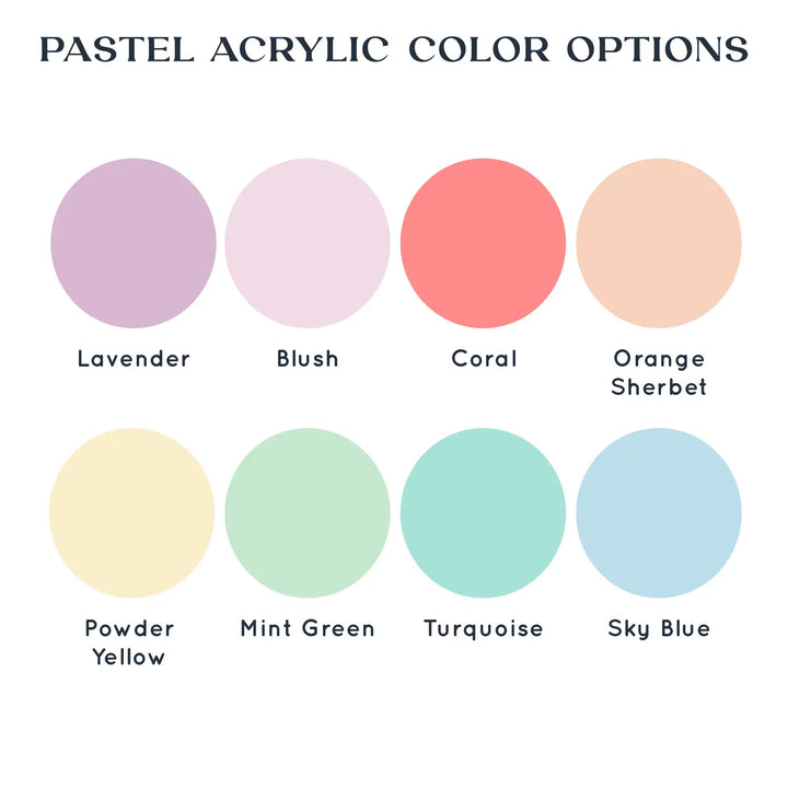 Mama Pastel Circle Acrylic Keychain