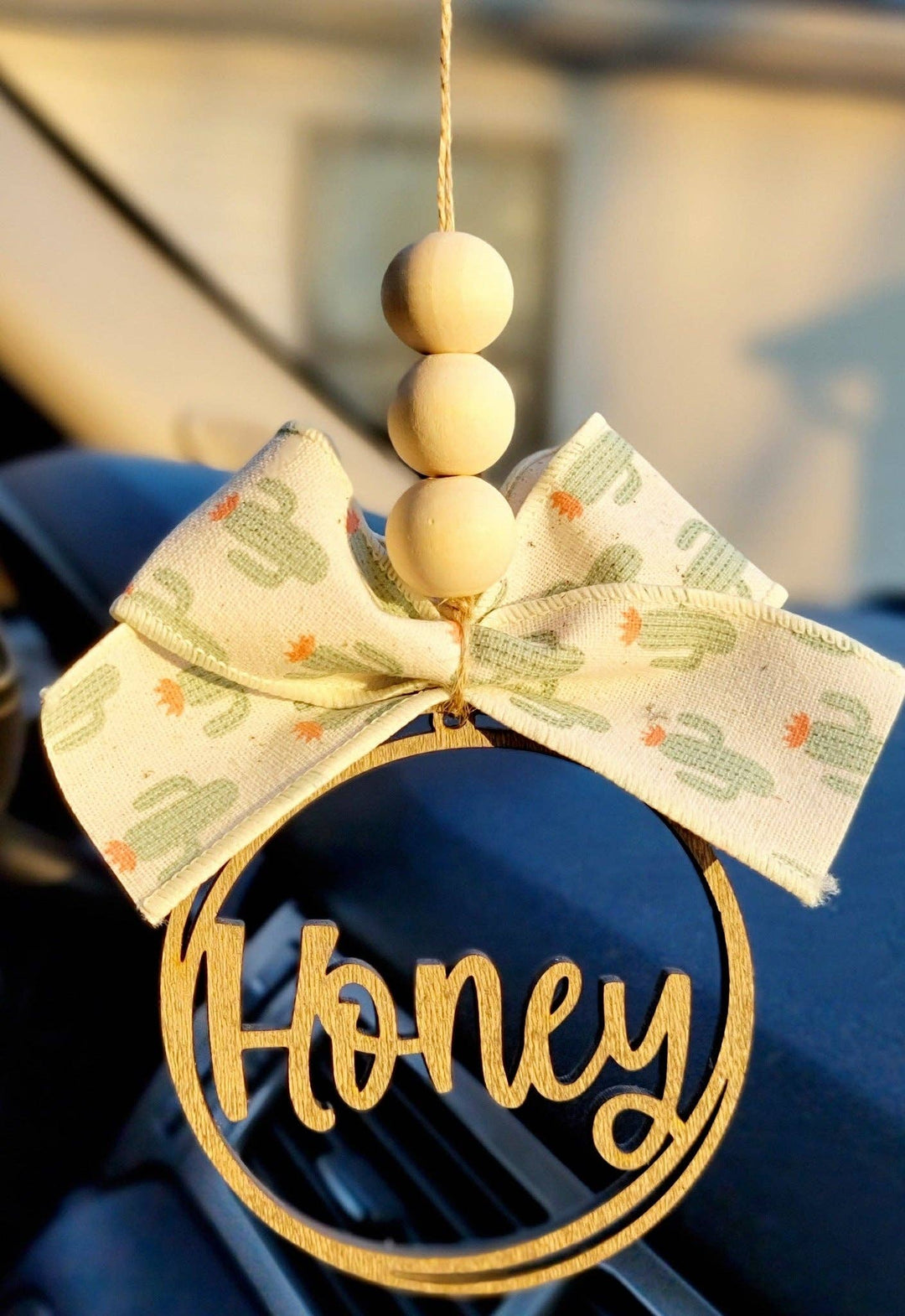 Honey Wooden Charm