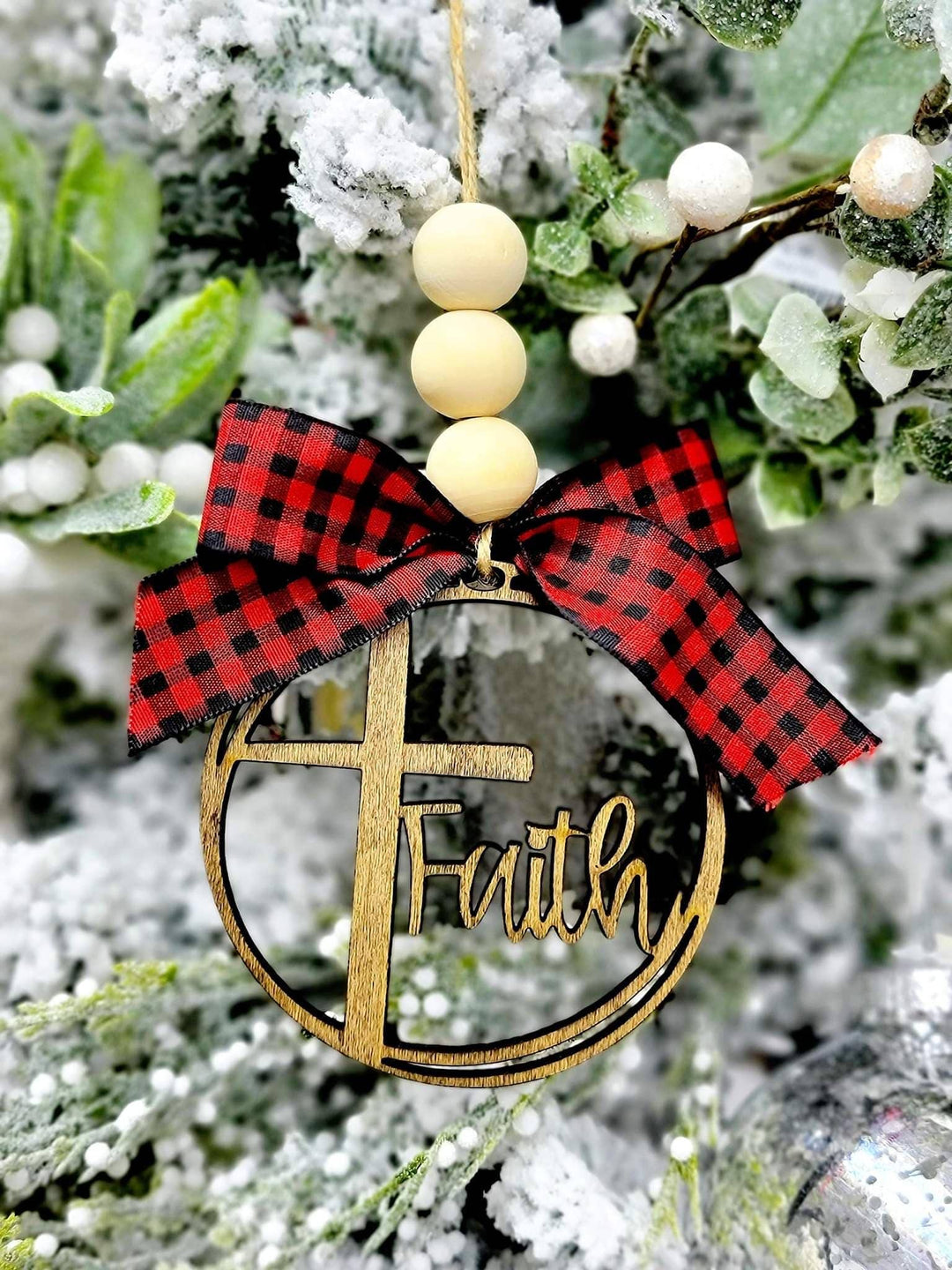 Faith Wooden Charm