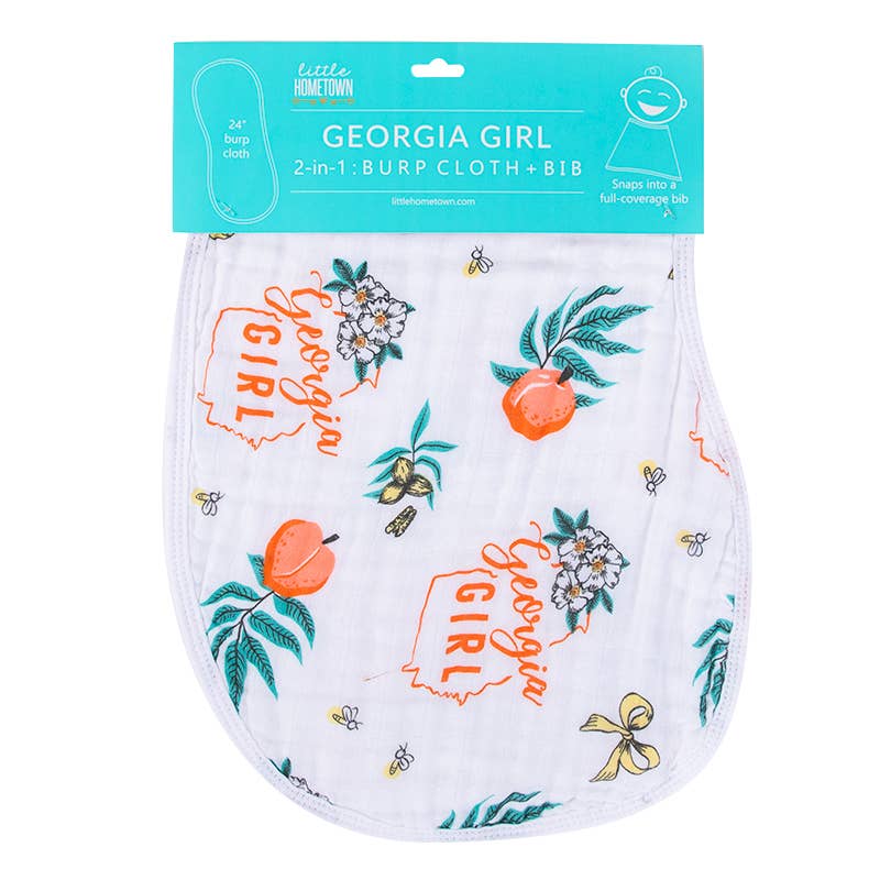 Georgia Girl Burp and Bib