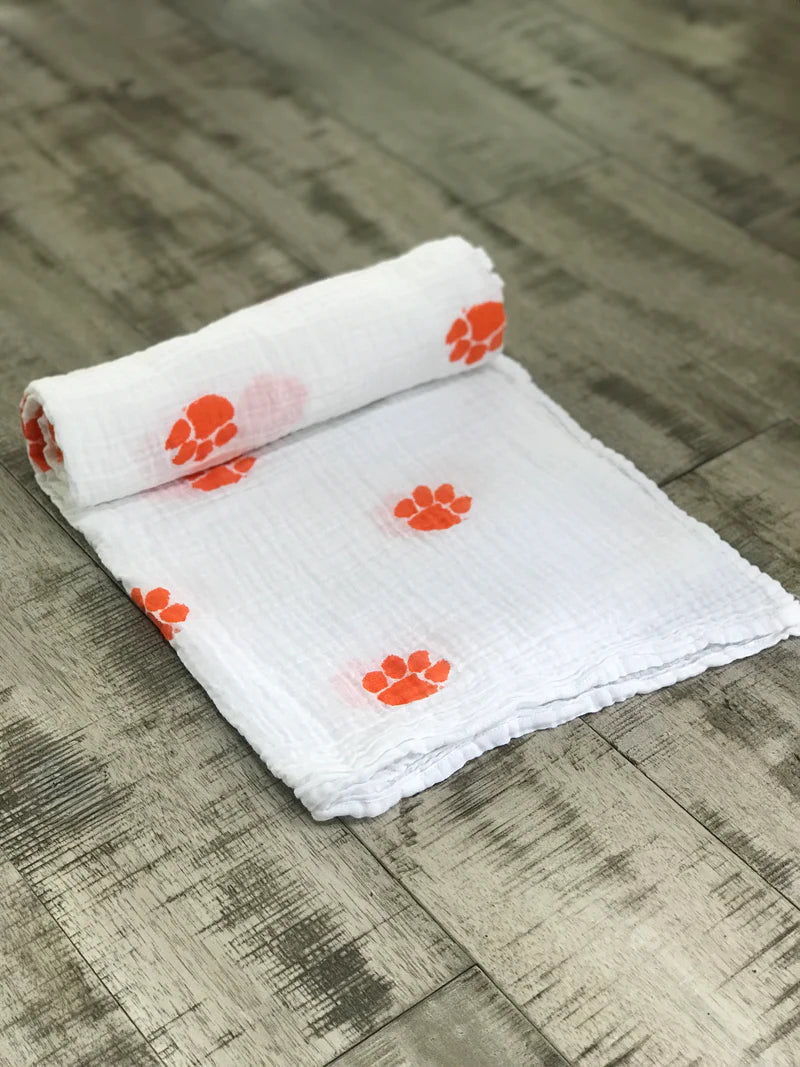Clemson University Muslin Swaddle