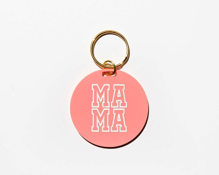 Mama Pastel Circle Acrylic Keychain