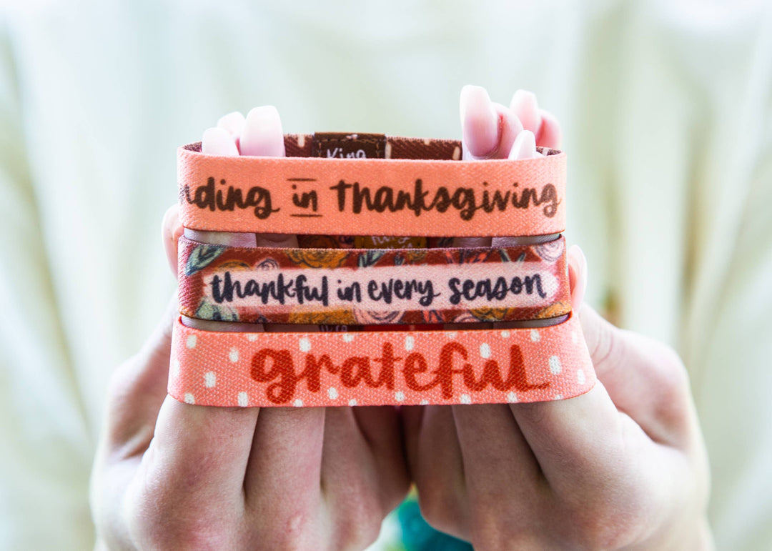 Thanksgiving Set of 3 Stretchy Bracelets