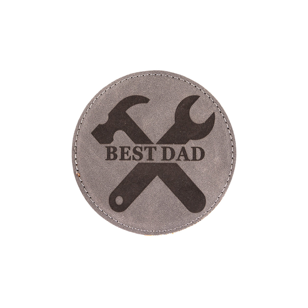 Leather Coaster- Best Dad