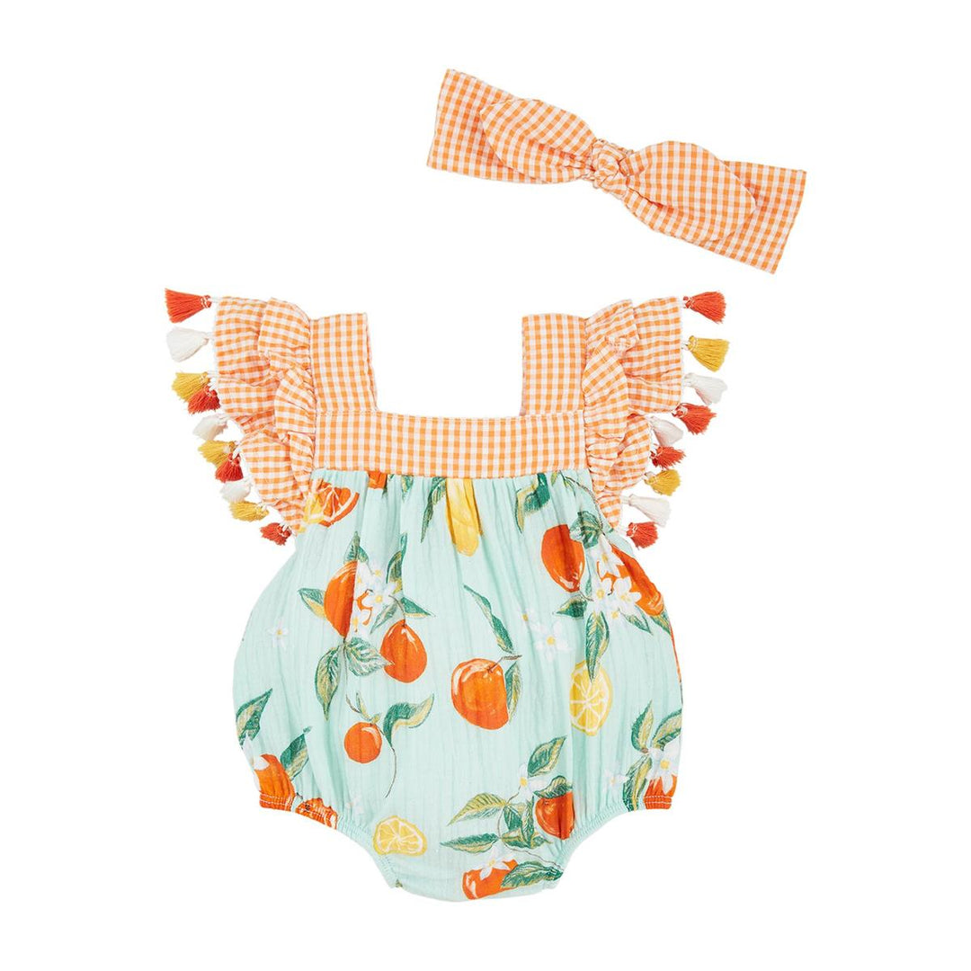 Citrus Tassel Bubble & Headband Set