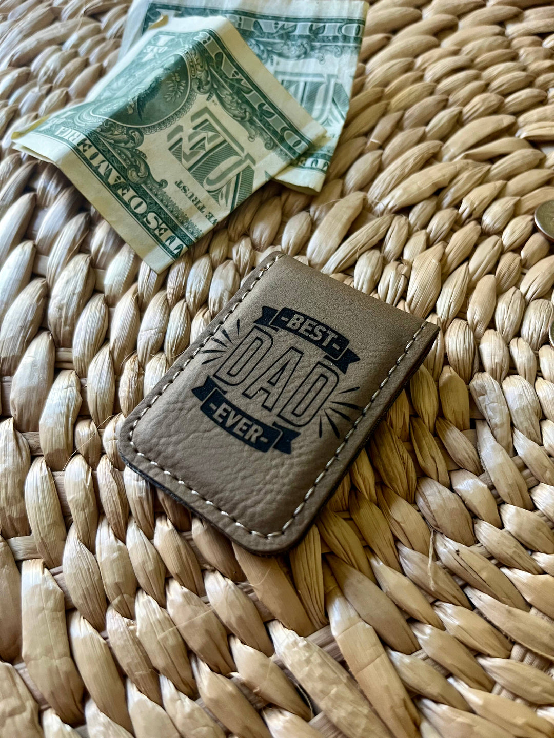 Men's Leatherette Money Clip