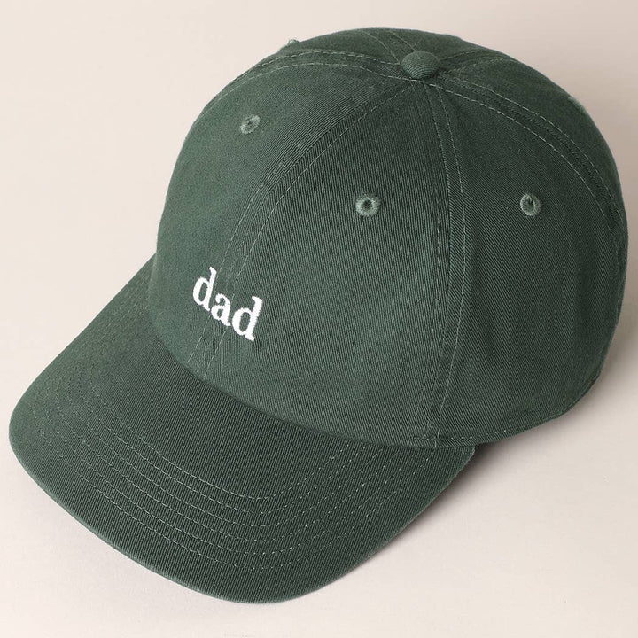 Father's Day Baseball Cap With Dad Text Embroidery