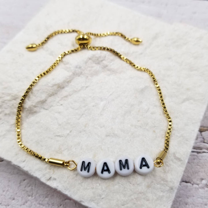 MAMA Letter Chain Bracelet