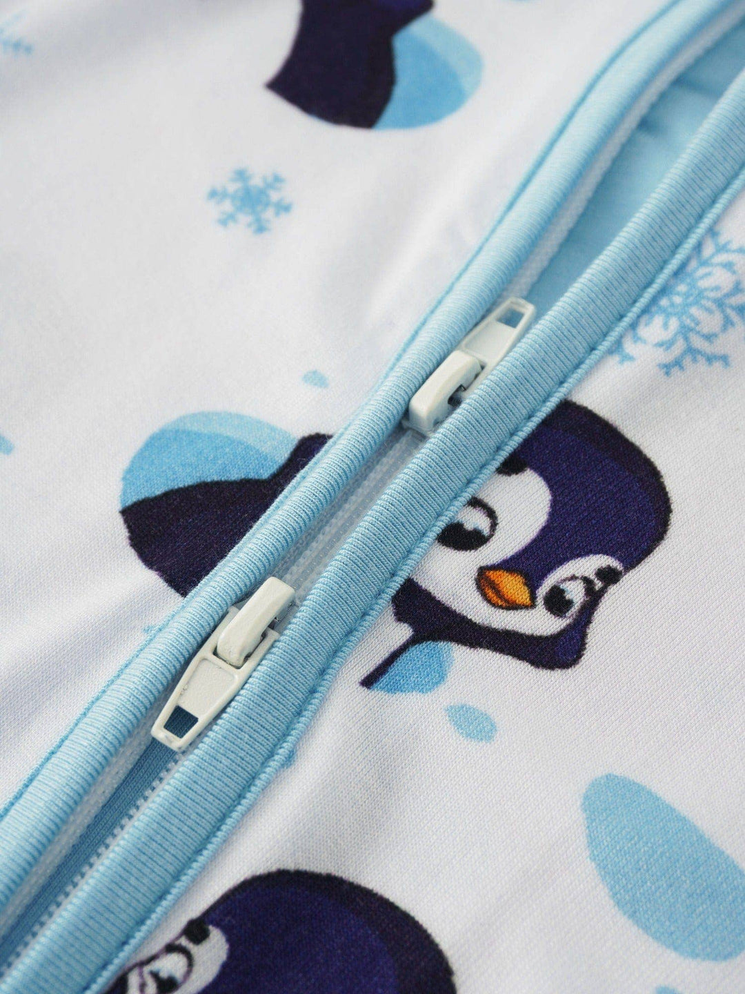 PoshTOT Penguin Bamboo Baby Convertible Zippy Romper