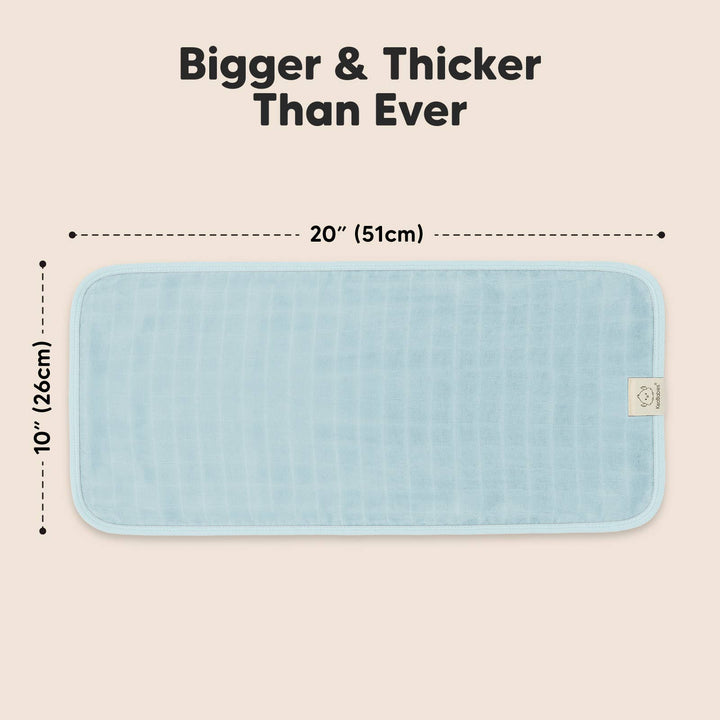 KeaBabies 5pk Lumi Muslin Burp Cloths for Baby Boys, Girls