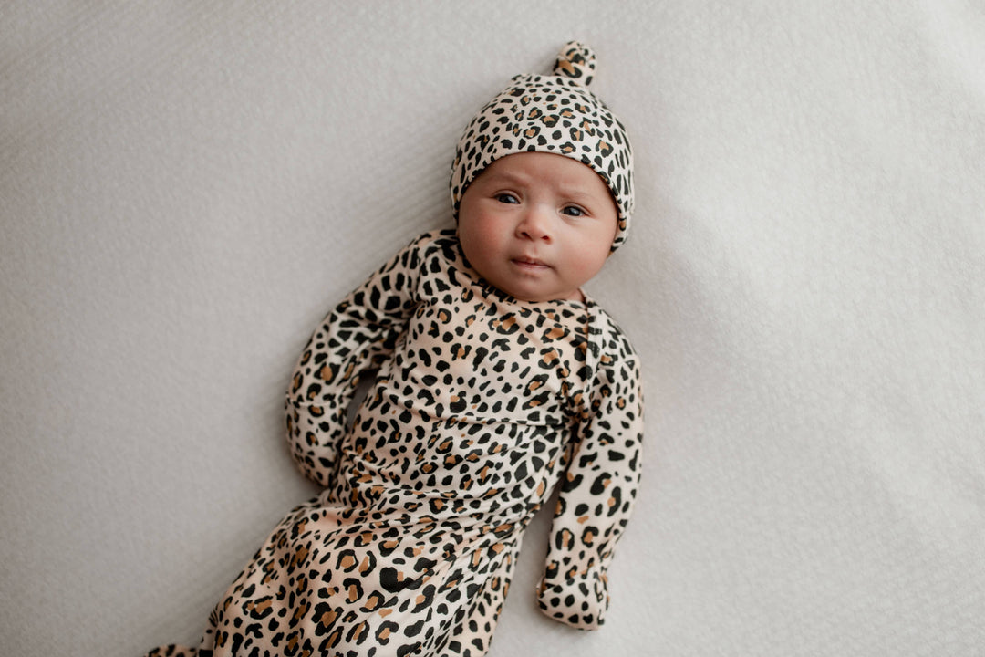 Leopard Knotted Gown