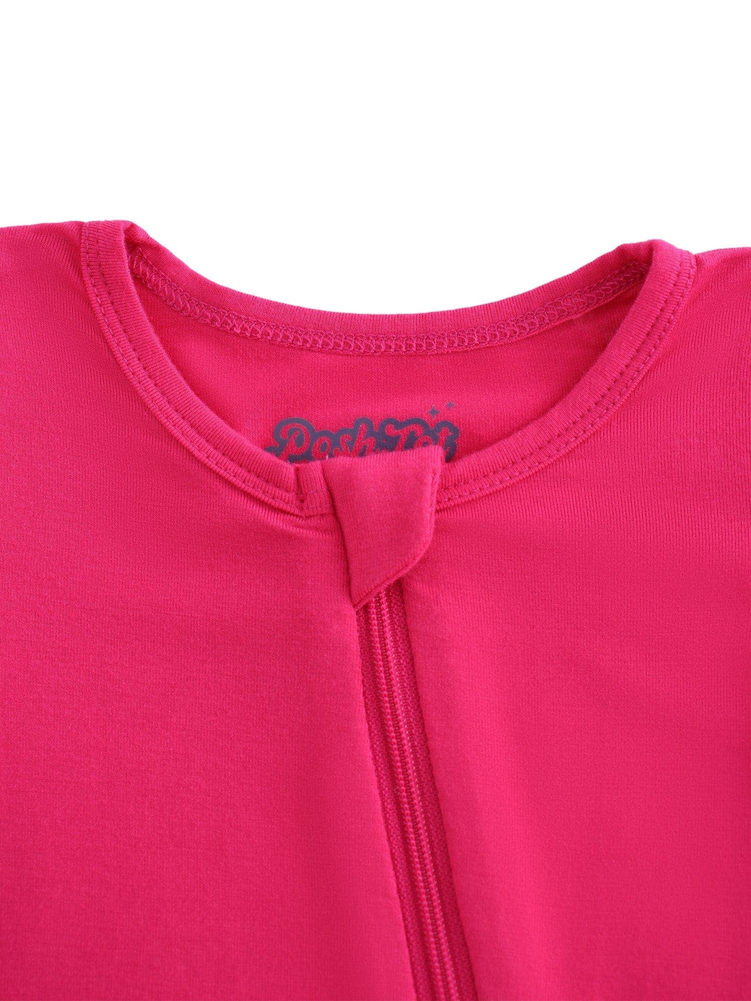 PoshTOT Hot Pink Bamboo Baby Convertible Zippy Romper