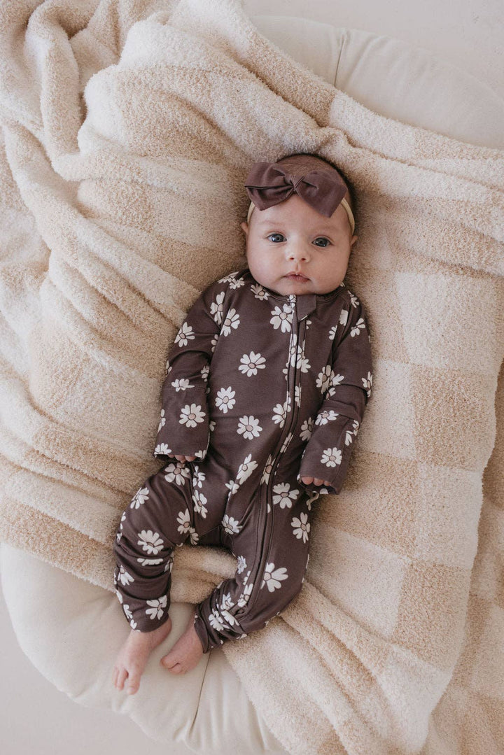 Bamboo Zip Pajamas | Midnight Meadow