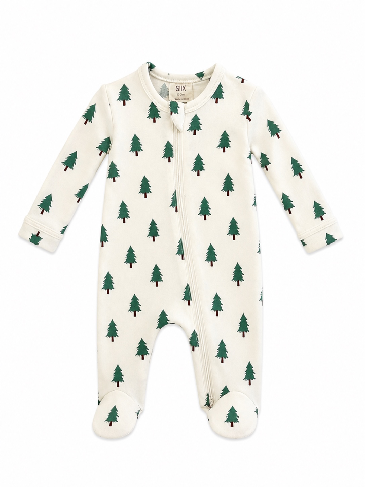 Trees / Organic Zip Footie