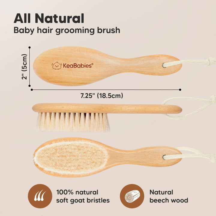 KeaBabies Baby Hair Brush