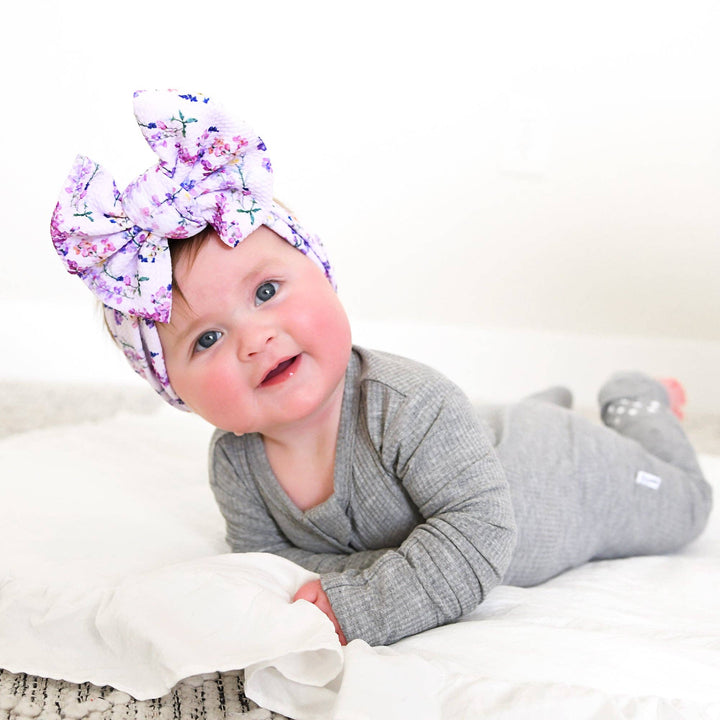 Riley Ribbed ZIP Bamboo One Piece Two Way Zipper Baby Outfit