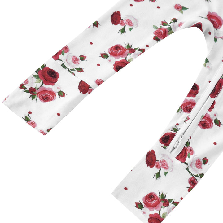 PoshTOT Rose Bamboo Baby Convertible Zippy Romper