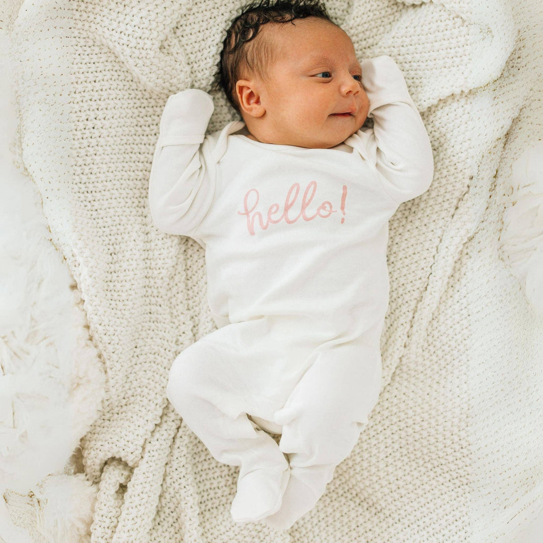 Hello! Footie - Dusty Rose by Luna and Arlo