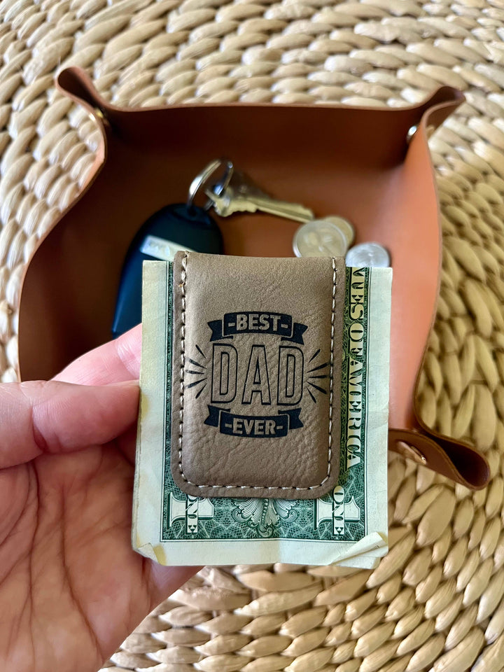 Men's Leatherette Money Clip