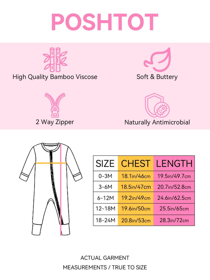 PoshTOT Penguin Bamboo Baby Convertible Zippy Romper