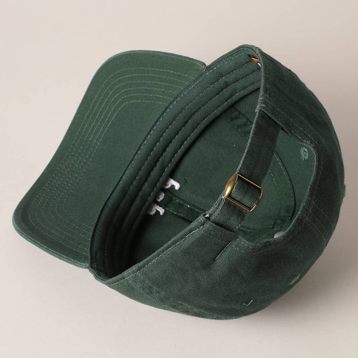 Father's Day Baseball Cap With Dad Text Embroidery