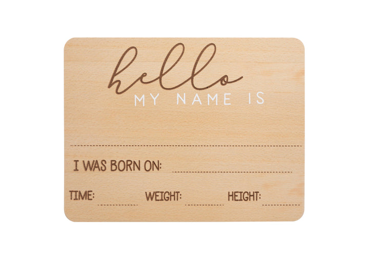 Fill In Baby Arrival Milestone Photo Prop