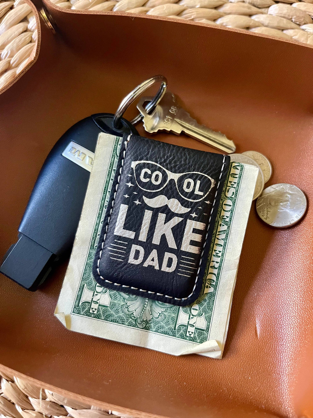 Men's Leatherette Money Clip