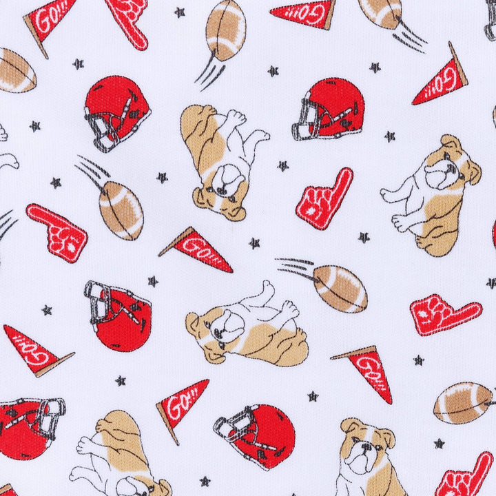 Go Dawgs! Print Zip Footie