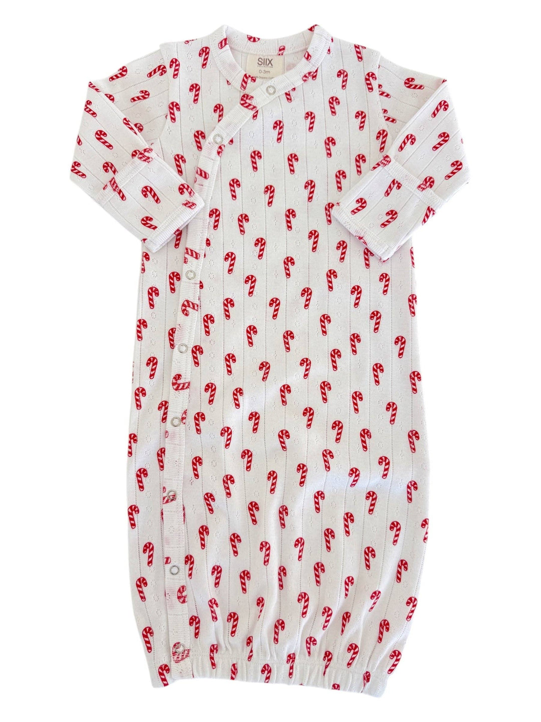 Candy Cane / Organic Pointelle Gown
