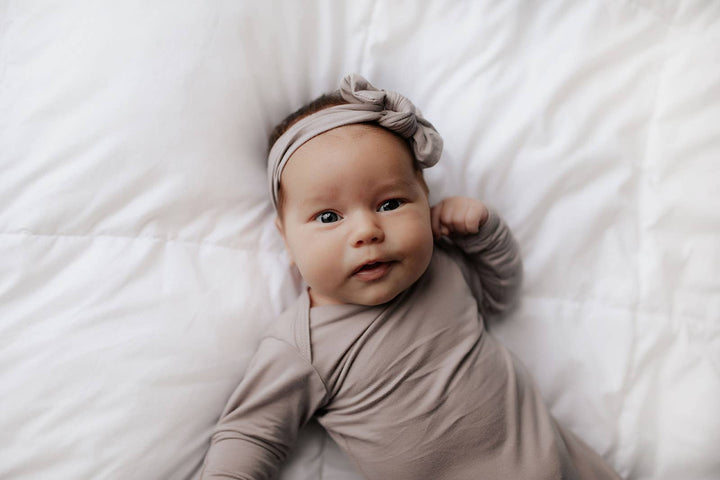 Harbor Mist Taupe Knotted Gown