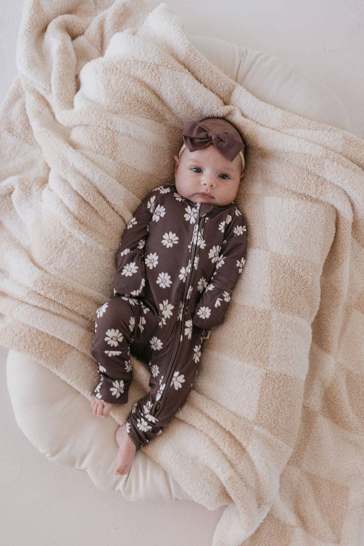 Bamboo Zip Pajamas | Midnight Meadow