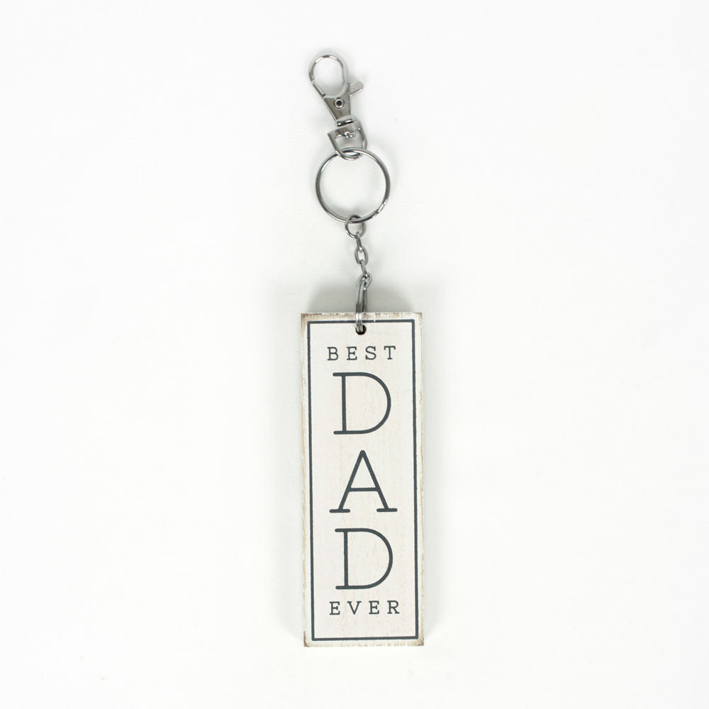 Best Dad Ever Reversible Keychain