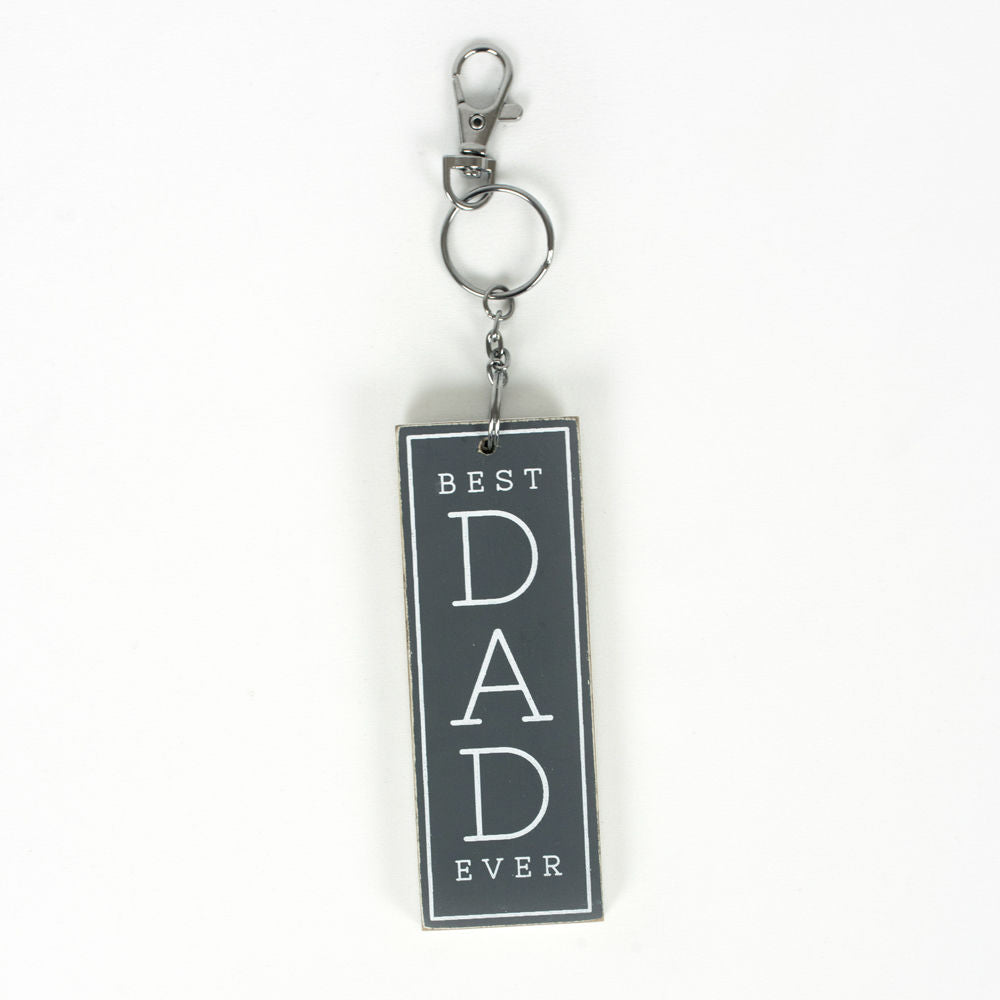 Best Dad Ever Reversible Keychain